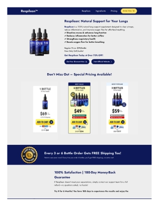 Respilean: Natural Support for Your Lungs