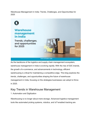 Warehouse Management in India_ Trends, Challenges, and Opportunities for 2025