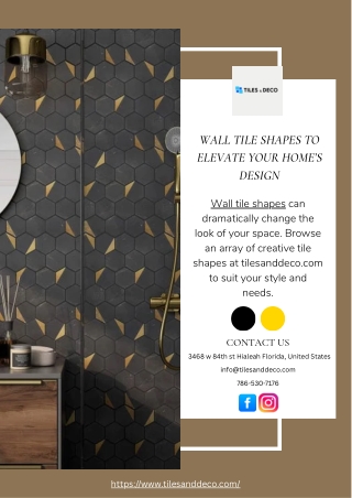 Wall Tile Shapes to Elevate Your Home’s Design