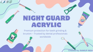 Premium protection for teeth grinding(Night Guard Acrylic)
