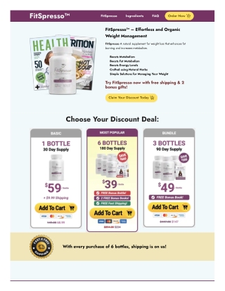 FitSpresso™ – Effortless and Organic Weight Management