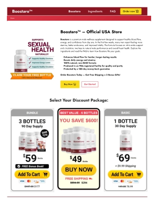 Boostaro™ – Official USA Store