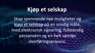 Kjøp et selskap