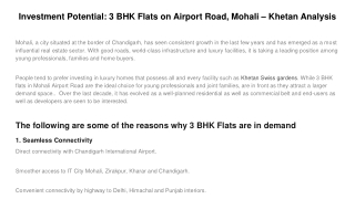 Investment Potential_ 3 BHK Flats on Airport Road, Mohali – Khetan Analysis