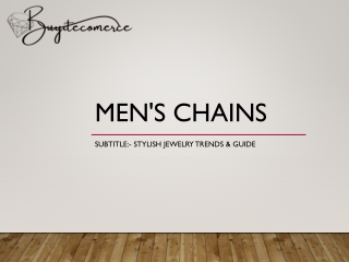 Buy Men's Chains Online