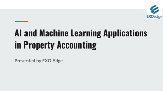 AI and Machine Learning Applications in Property Accounting