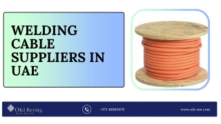 welding cable suppliers in uae PDF