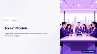 Business Plan Template for Startups & SMEs- Icrest Models