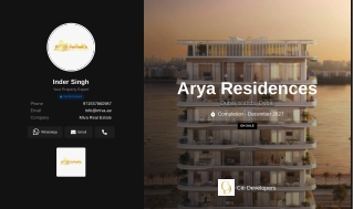 Arya Residences at Dubai Islands - Citi Developer