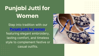 Punjabi Jutti for Women
