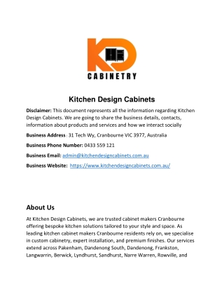 Kitchen Design Cabinets