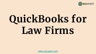 QuickBooks for Law Firms Streamlining The Financial Management