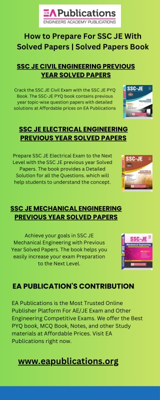 How to Prepare For SSC JE With Solved Papers