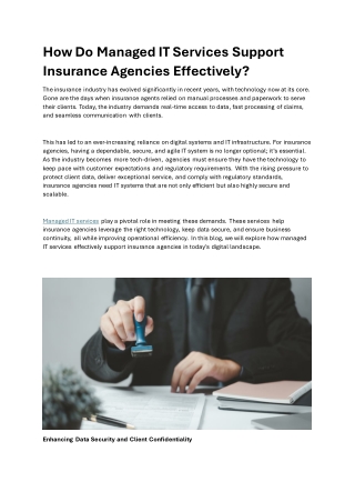 IT Support for Insurance