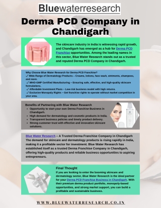 Derma PCD Company in Chandigarh