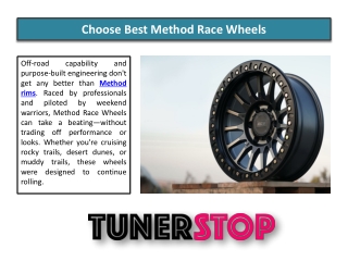 Choose Best Method Race Wheels