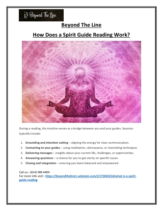 Connect With Your Higher Self Through Spirit Guide Reading