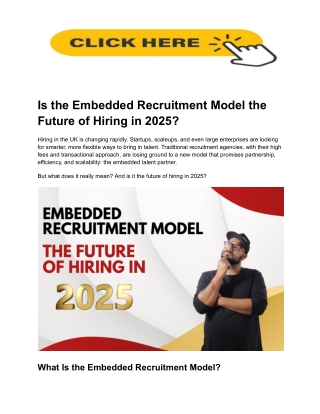 Is the Embedded Recruitment Model the Future of Hiring in 2025_