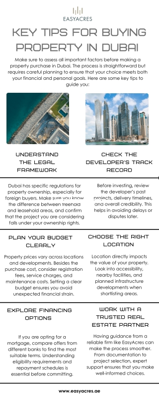 Key Tips for Buying Property in Dubai