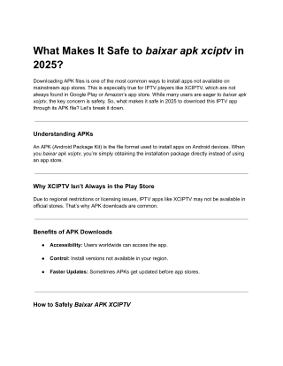 What Makes It Safe to baixar apk xciptv in 2025 (1)