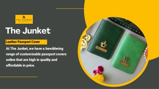 The Junket: Premium Leather Passport Cover