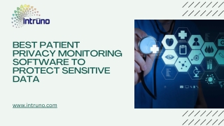 Best Patient Privacy Monitoring Software to Protect Sensitive Data
