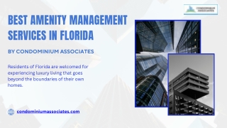 Best Commercial Management Services For Florida Community