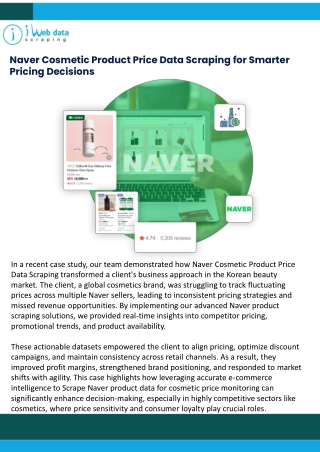 Naver Cosmetic Product Price Data Scraping for Smarter Pricing Decisions