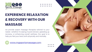 MG Sports Massage Services