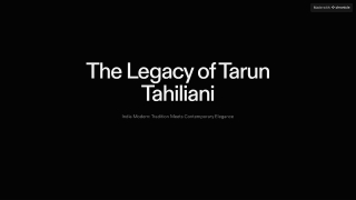 Bridal Magic with Tarun Tahiliani