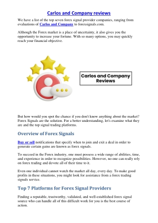 Trusted Forex Signal Providers – Top 7 Reviewed