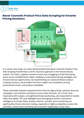 Naver Cosmetic Product Price Data Scraping for Smarter Pricing Decisions