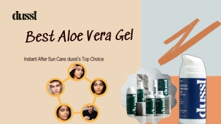 Discover how dussl's aloe vera gel nourishes your skin