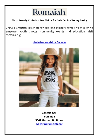 Shop Trendy Christian Tee Shirts for Sale Online Today Easily