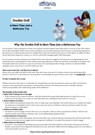 Why the Dookie Doll Is More Than Just a Bathroom Toy