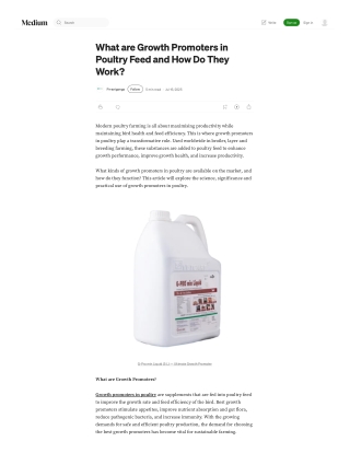what are growth promoters in poultry feed and how do they work