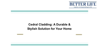 Cedral Cladding A Durable & Stylish Solution for Your Home