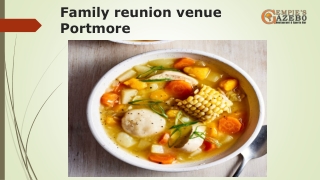 family reunion venue Portmore