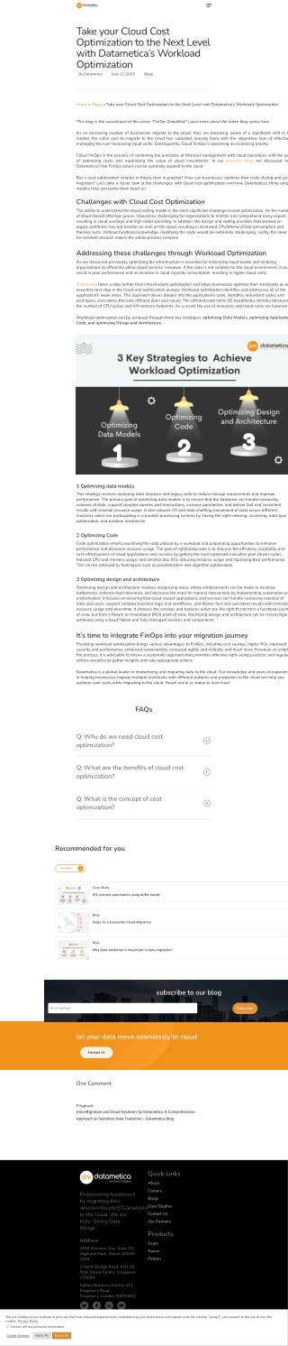 Elevate Cloud Cost Management with Datametica