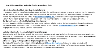 How Millennium Rings Maintains Quality across Every Order