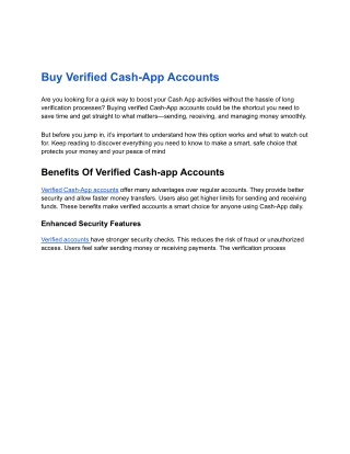 Buy Verified Cash-App Accounts