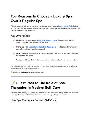 Top Reasons to Choose a Luxury Spa Over a Regular Spa