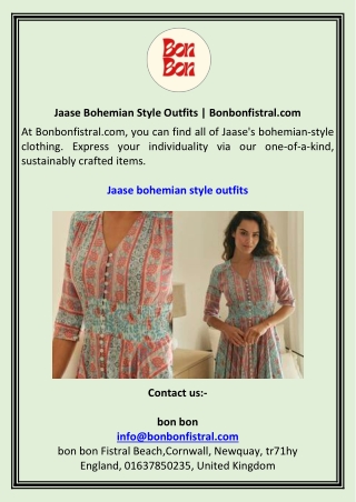 Jaase Bohemian Style Outfits  Bonbonfistral.com