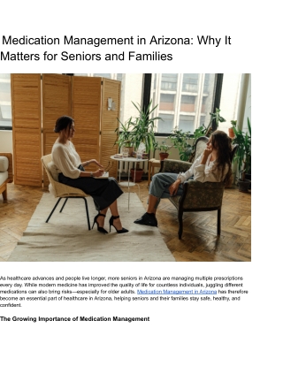 Medication Management in Arizona_ Why It Matters for Seniors and Families