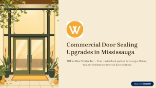 Commercial Door Sealing Upgrades in Mississauga
