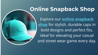 Online Snapback Shop