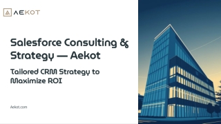 Salesforce Consulting & Strategy | Aekot