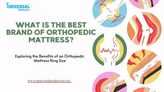 What is the Best Brand of Orthopedic Mattress (1)
