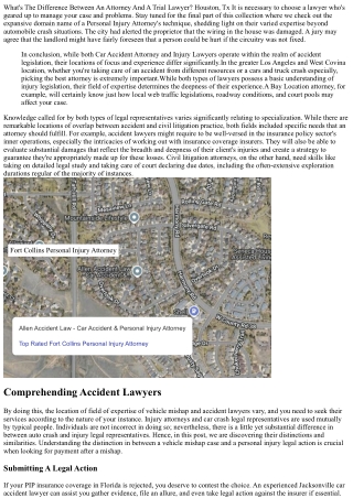 Vehicle Mishap Vs Personal Injury Attorneys George Sink