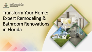 Transform Your Home Expert Remodeling & Bathroom Renovations in Florida